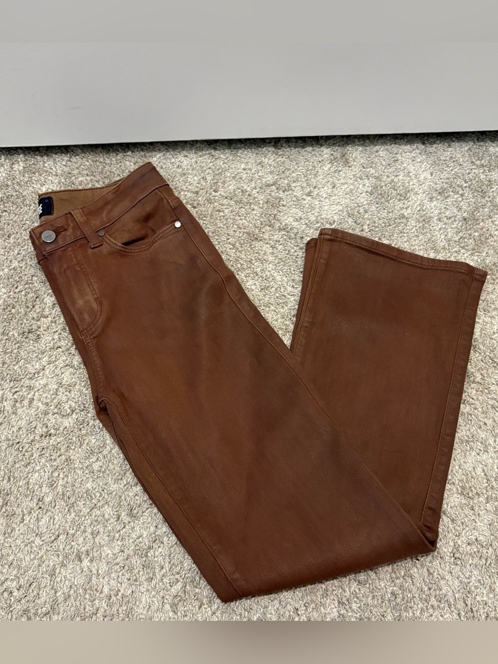 PAIGE Men's Bootcut Jeans in Brown
